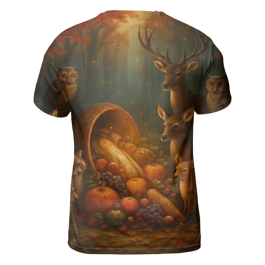 Enchanted Forest Cornucopia Circle trendy printed shirt styles