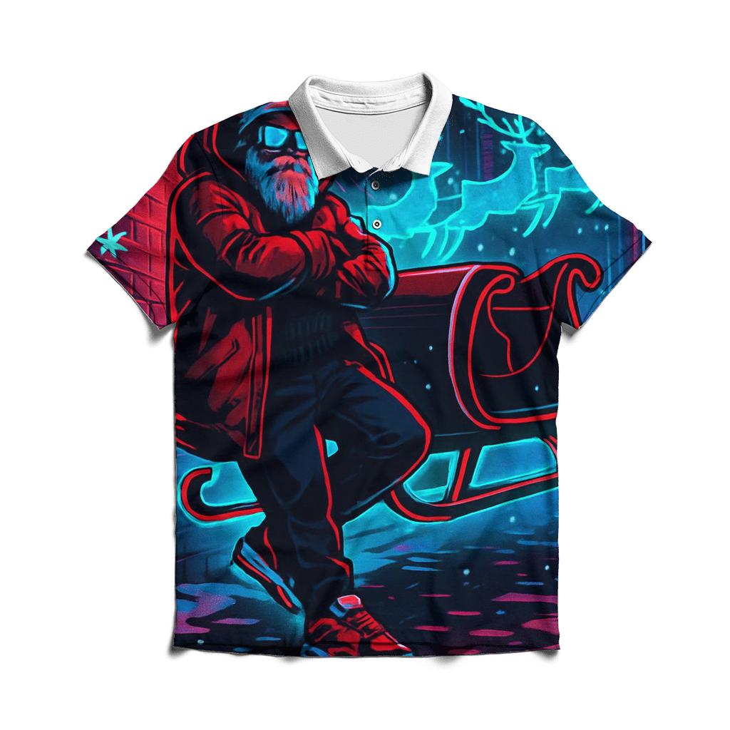 Neon Alley Streetwear Santa designer slim fit polos