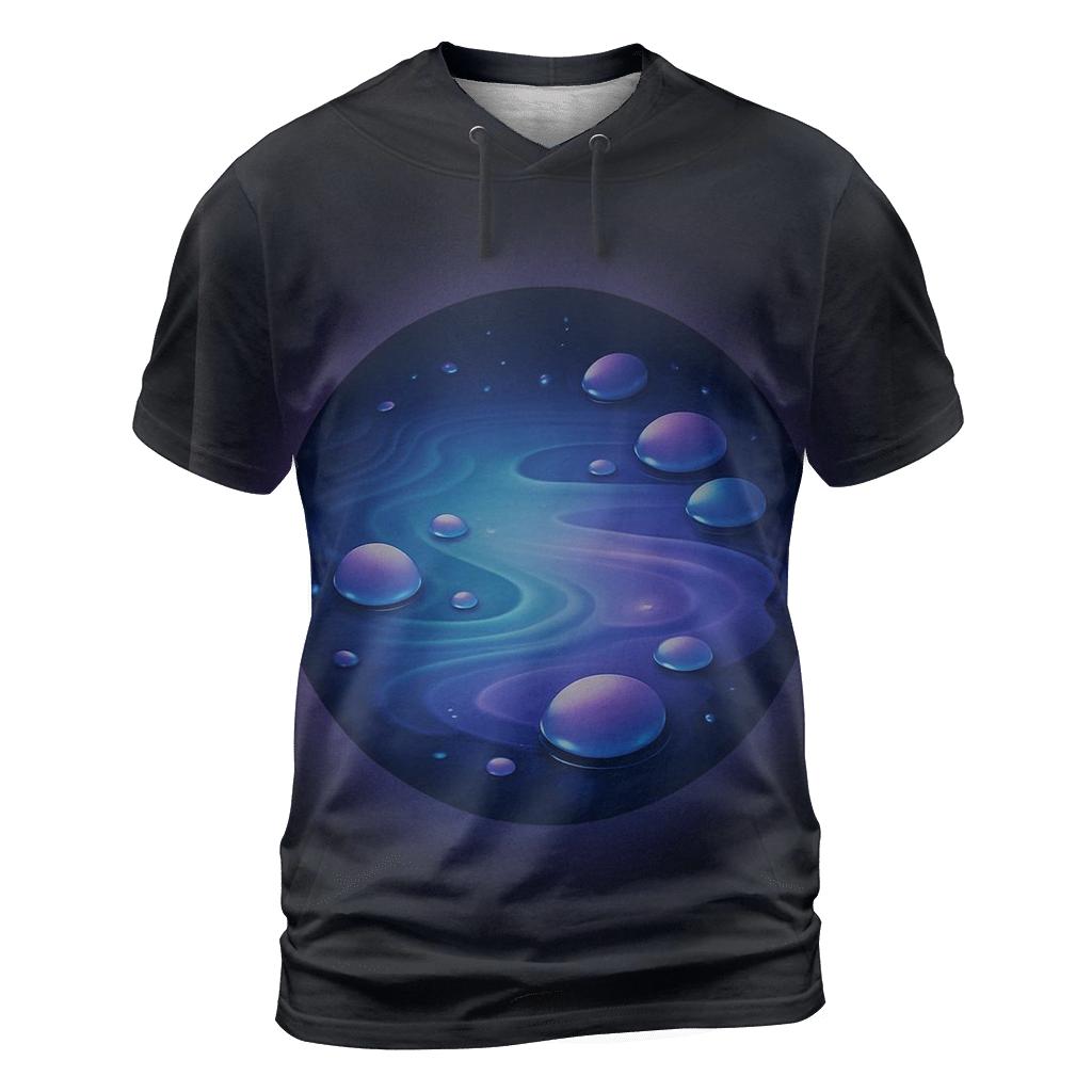 Galactic Tide Pool Gradient personalized full print shirts