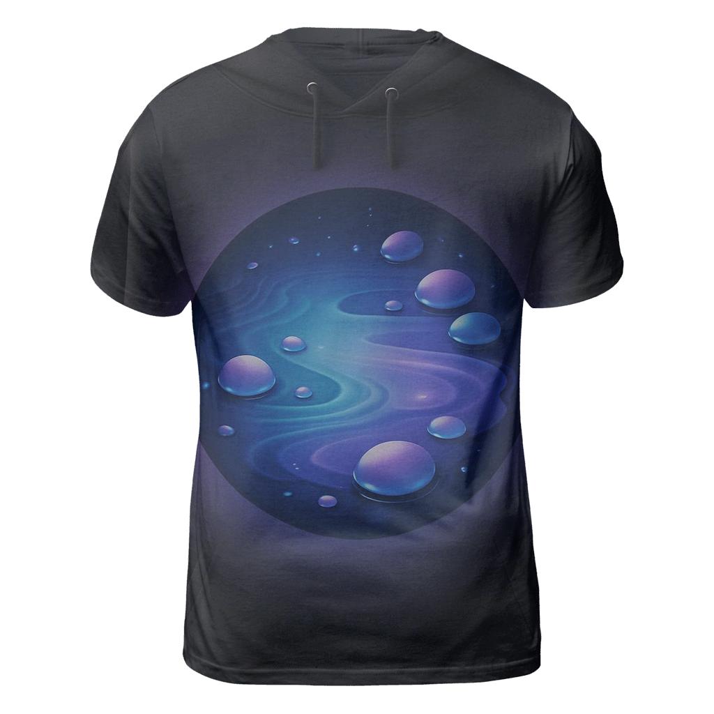 Galactic Tide Pool Gradient personalized full print shirts