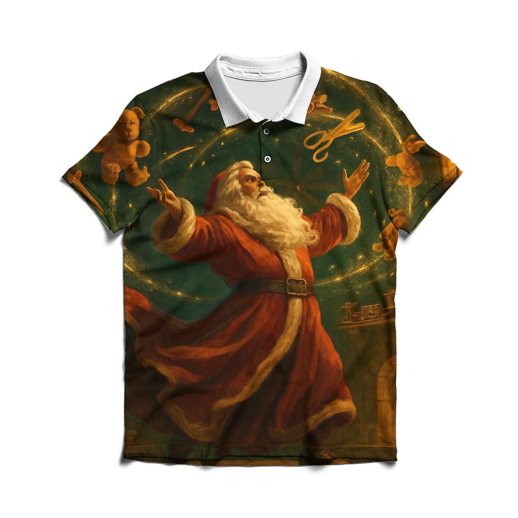 Midnight Workshop Maestro Santa stylish collar polo tees
