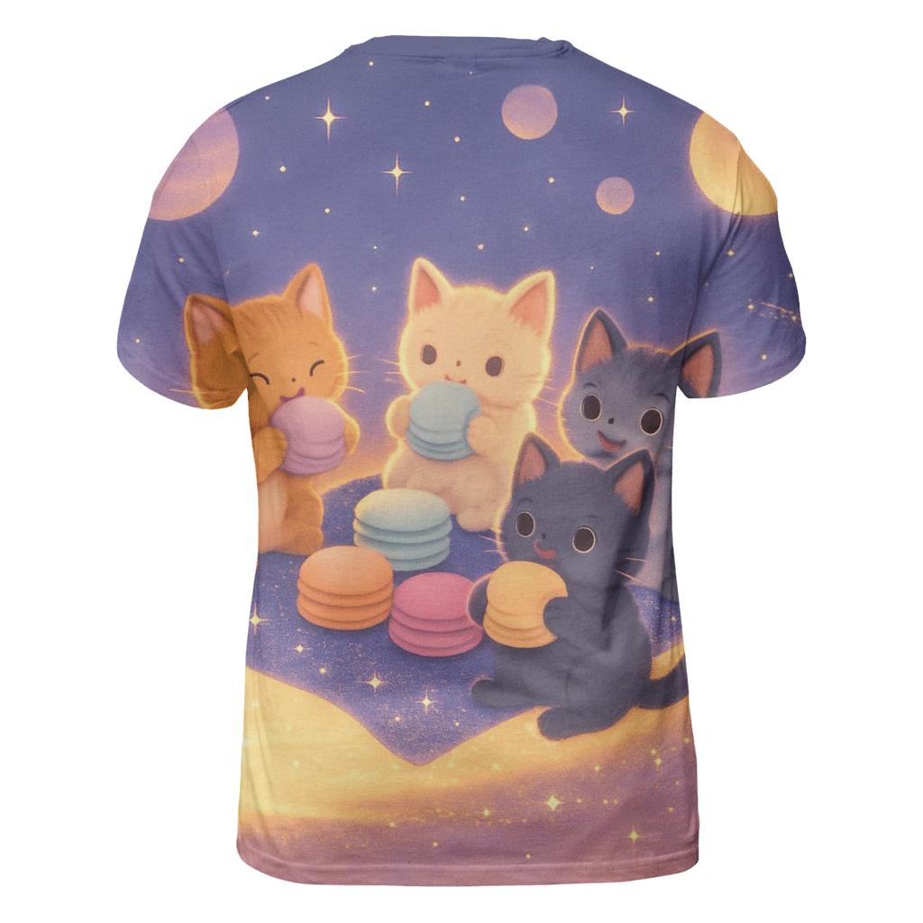 Comet Trail Picnic Kittens statement graphic shirts