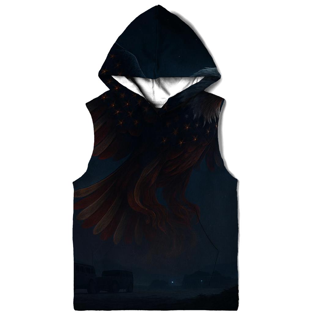 Guardian Eagle Over Silent Watch zip-up hoodies