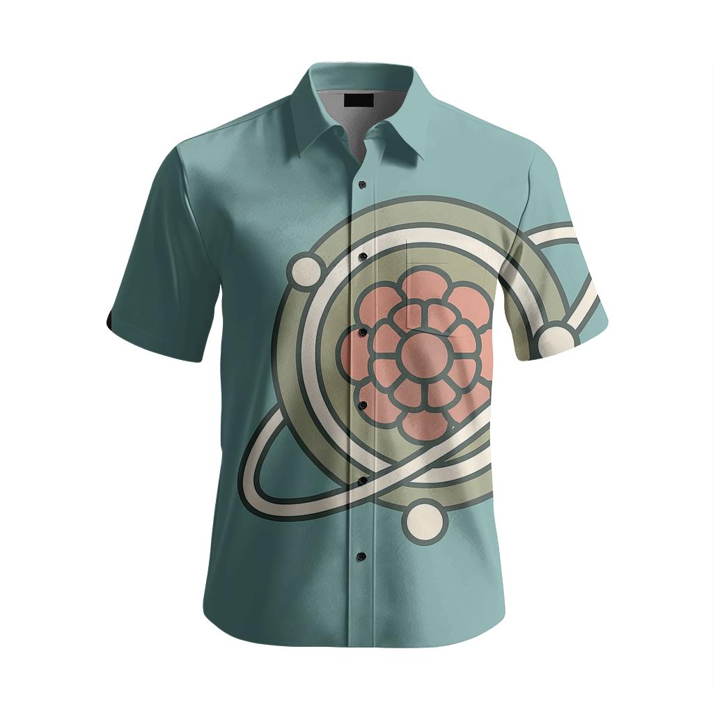 Planetary Orbit Botanical Motif unique embroidered patterns