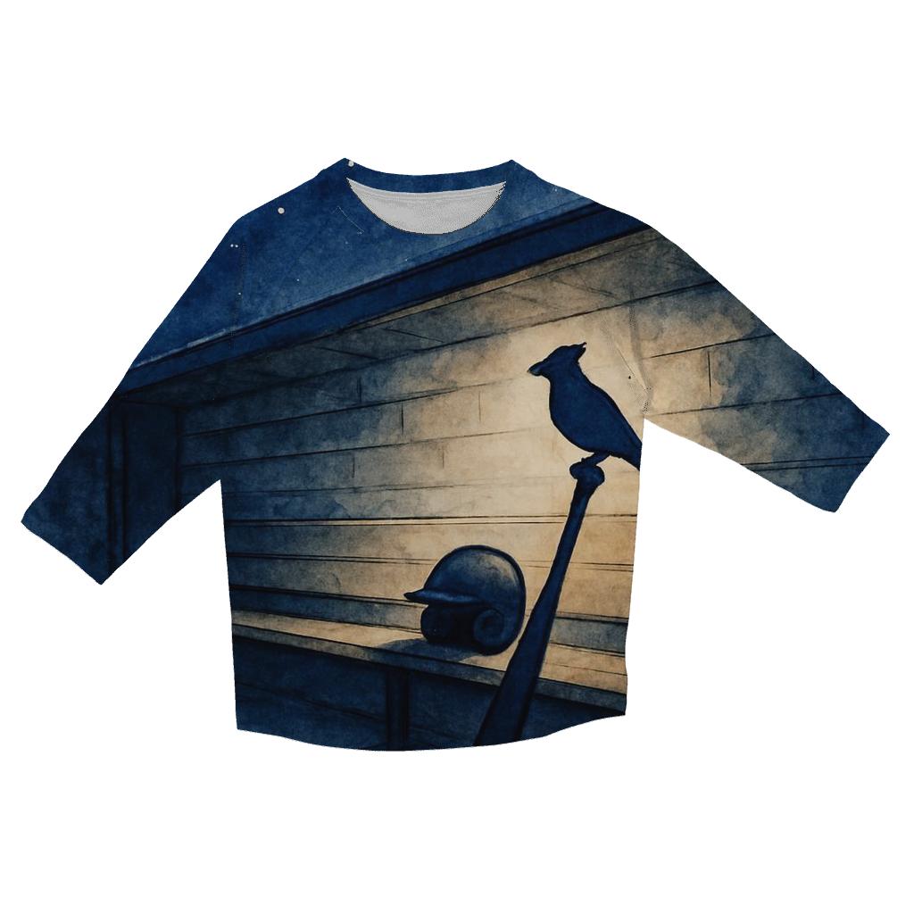 Starlit Dugout Dreams Blue Jays Tribute printed three quarter sleeve shirts