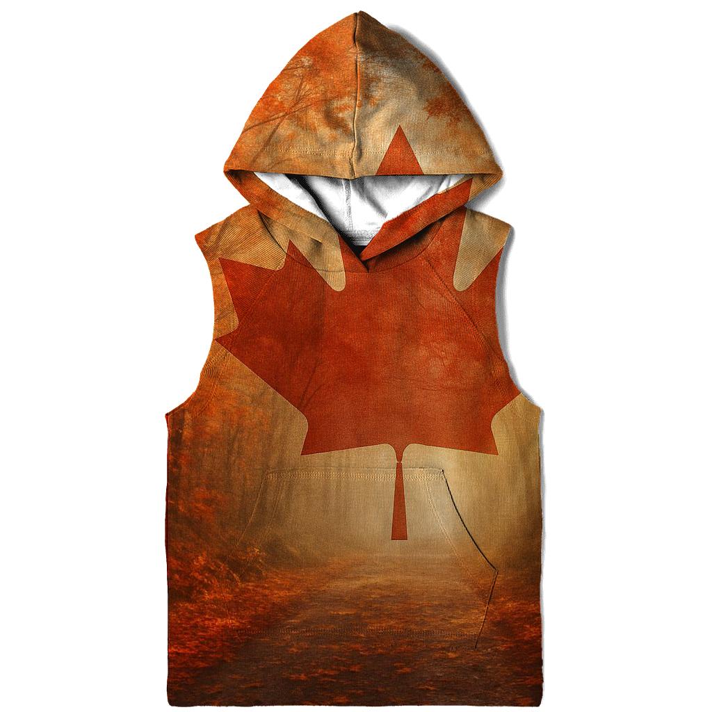 Canadian Maple Forest Double Exposure lightweight hoodies