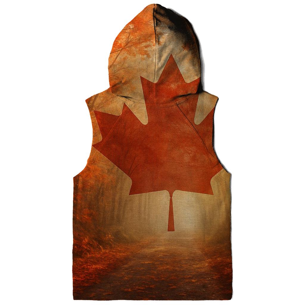 Canadian Maple Forest Double Exposure lightweight hoodies