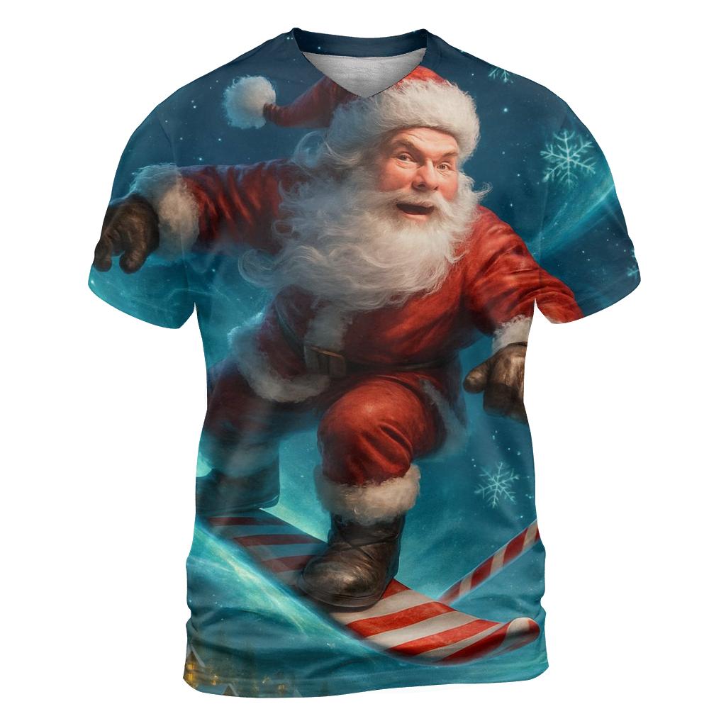 Aurora Trailblazer Santa trendy printed shirt styles