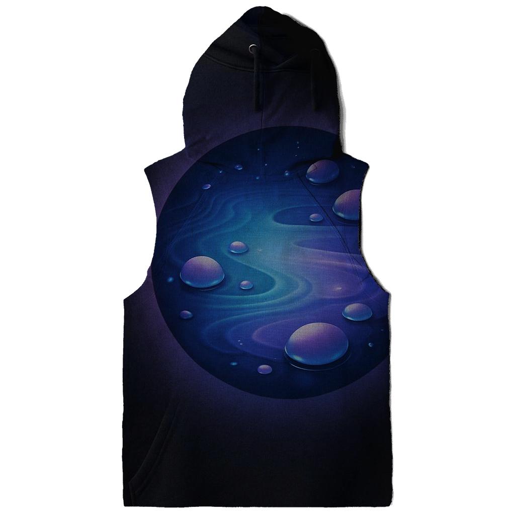Galactic Tide Pool Gradient zip-up hoodies