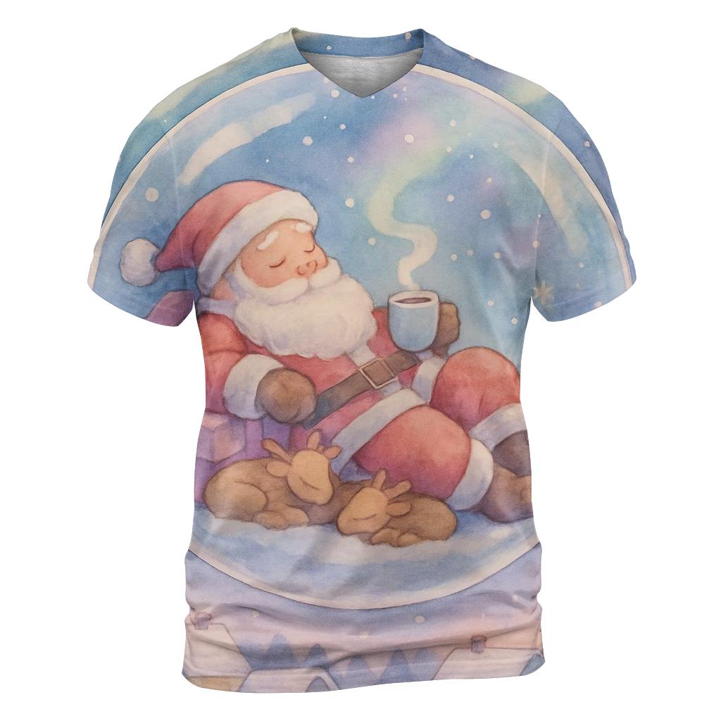 Snowglobe Dream Santa personalized full print shirts