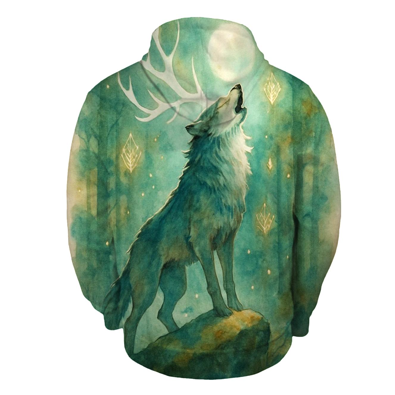 Forest Spirit Howl premium hoodies