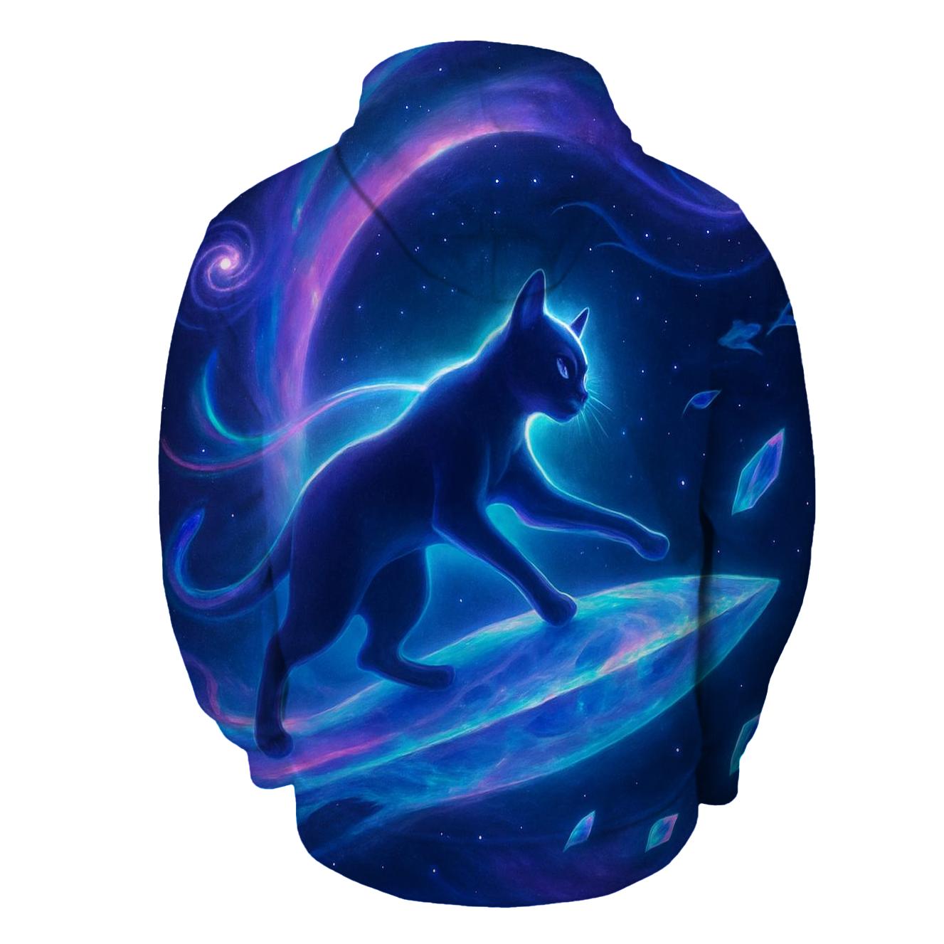 Nebula Voyager Cat hoodies fashion
