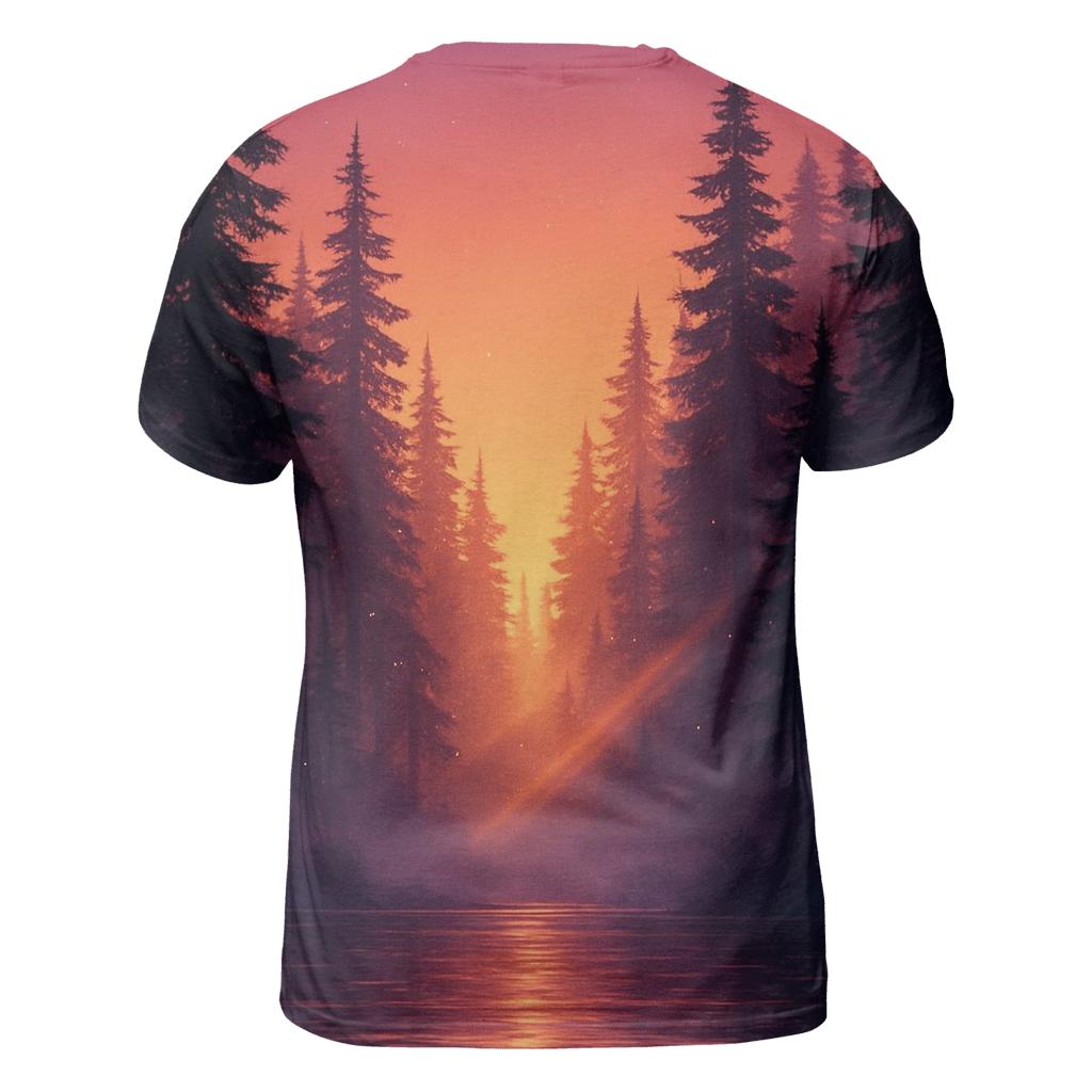 Forest Canopy Afterglow statement graphic shirts