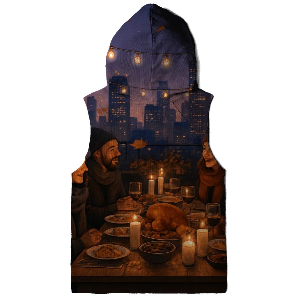 City Rooftop Friendsgiving Glow custom hoodies