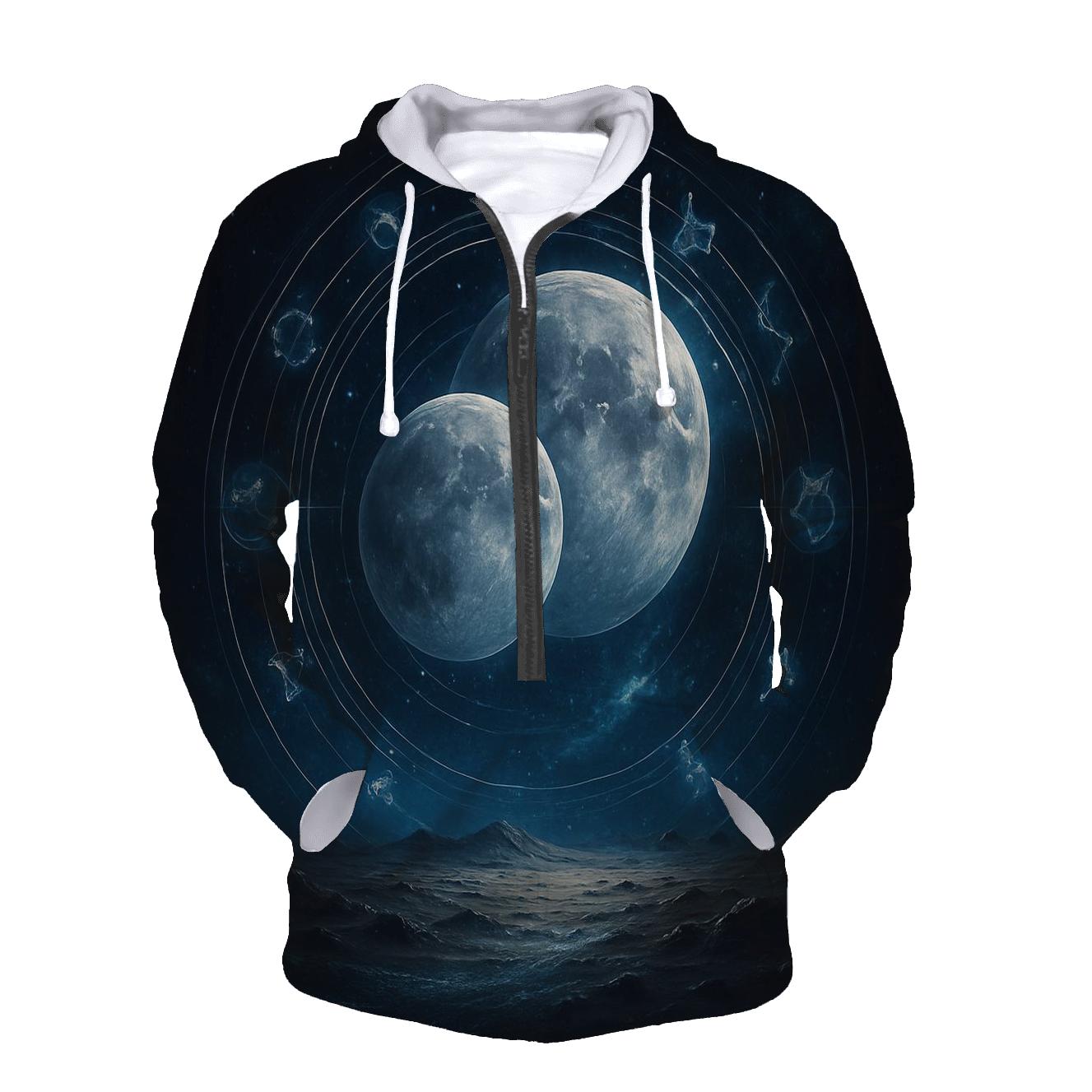 Chrono Rings Of The Twin Moons pullover hoodies