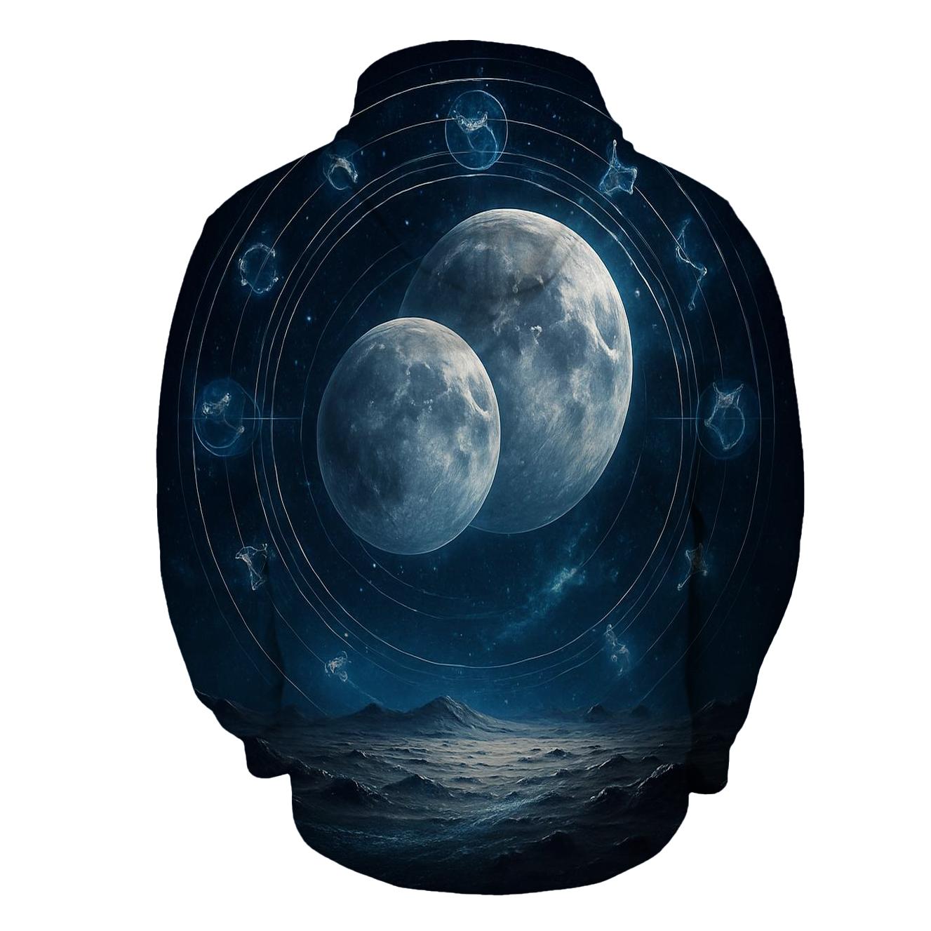 Chrono Rings Of The Twin Moons pullover hoodies