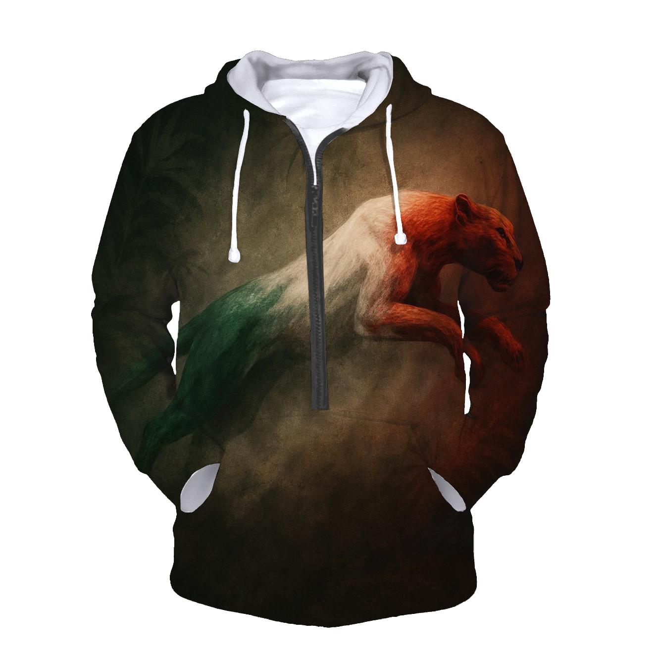 Mexican Flag Jaguar Spirit hoodie designs