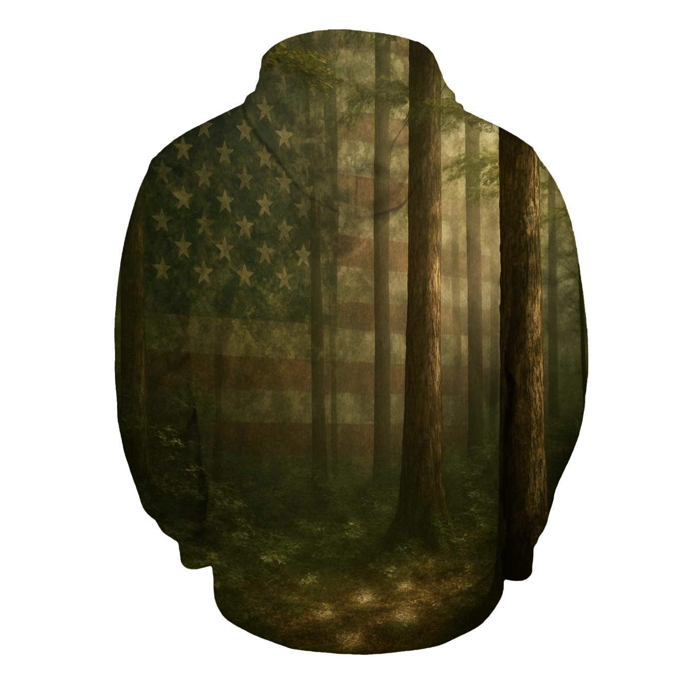 Forest Camouflage Stars Under Canopy custom hoodies