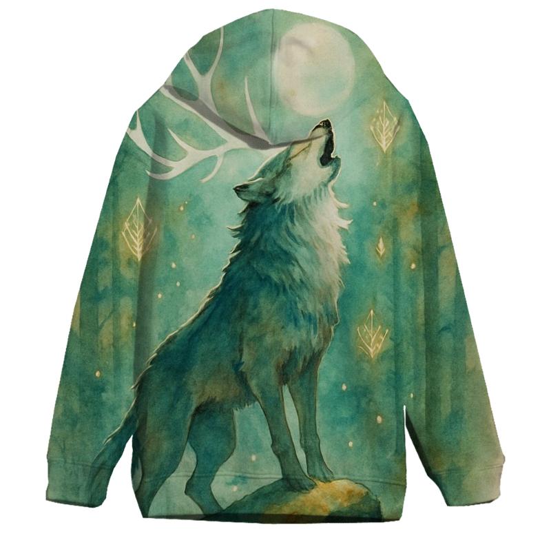 Forest Spirit Howl printed hoodies