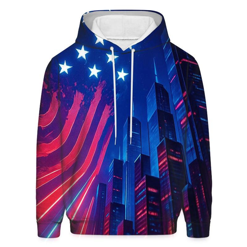 Neon Republic Skyline Flag lightweight hoodies