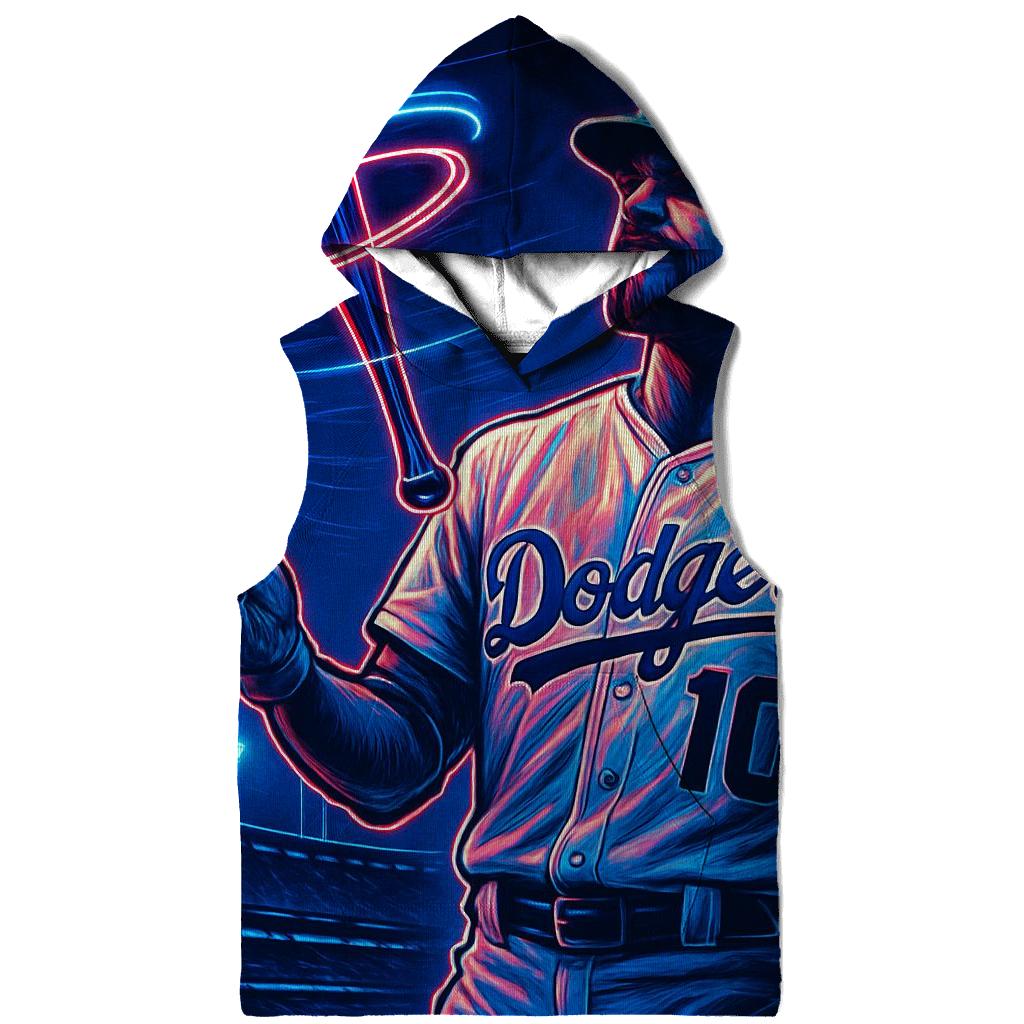 Neon Orbit Bat Flip custom hoodies