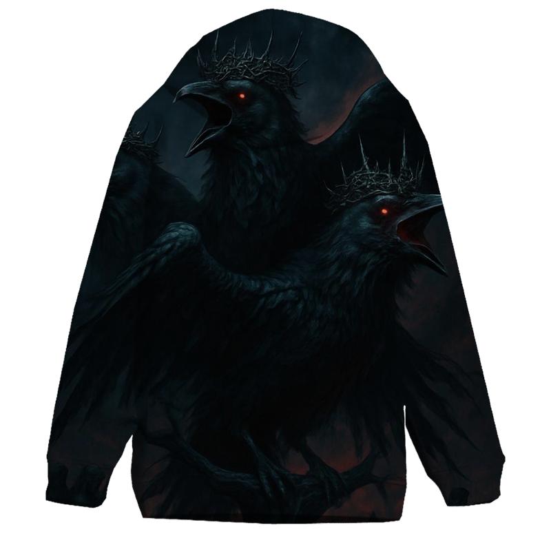 Choir Of The Thorn Crowned Ravens designer hoodies