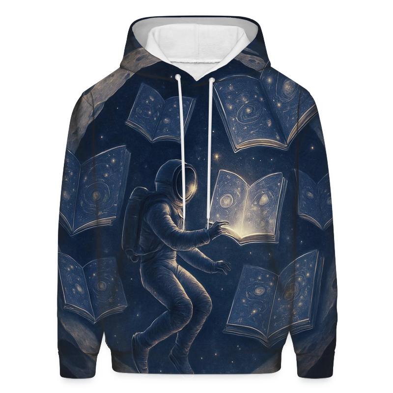 Lunar Library Of Floating Tomes embroidered hoodies
