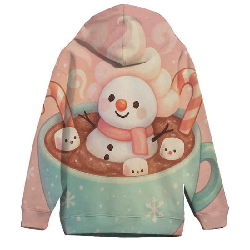 Snowman Hot Cocoa Spa Day hoodies fashion
