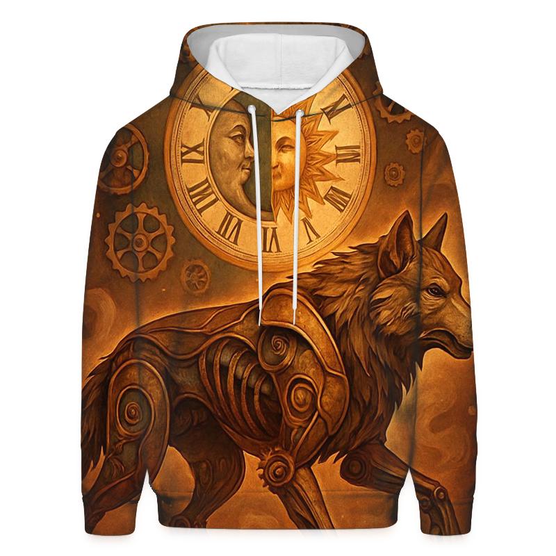 Clockwork Dusk Wolf lightweight hoodies