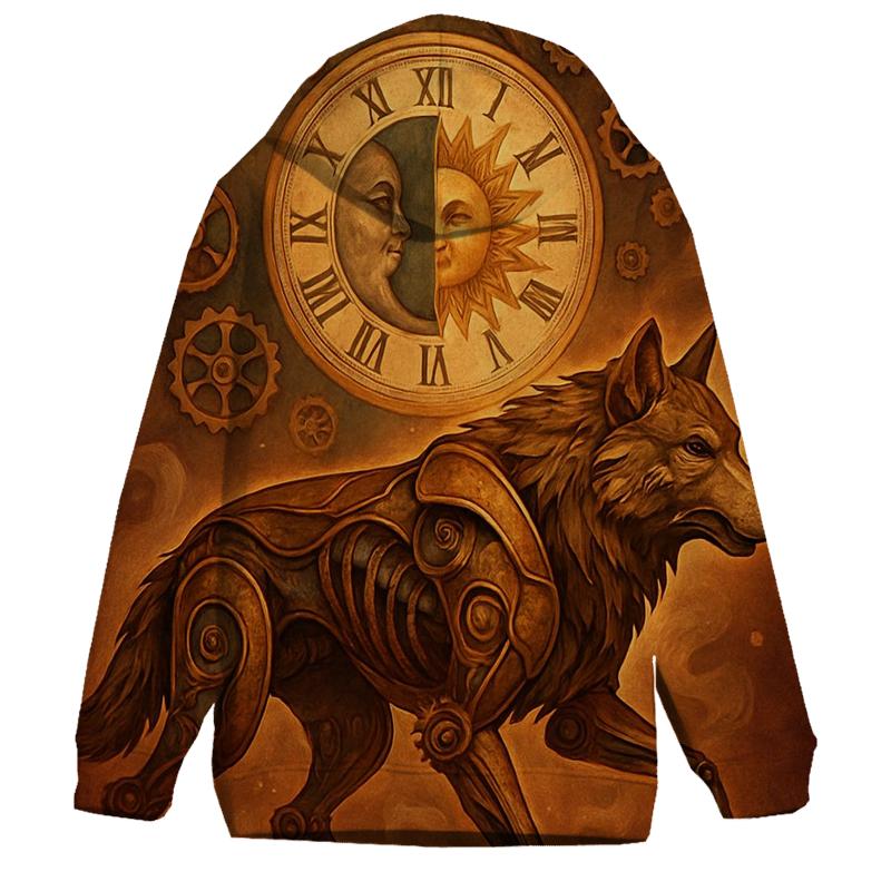 Clockwork Dusk Wolf lightweight hoodies