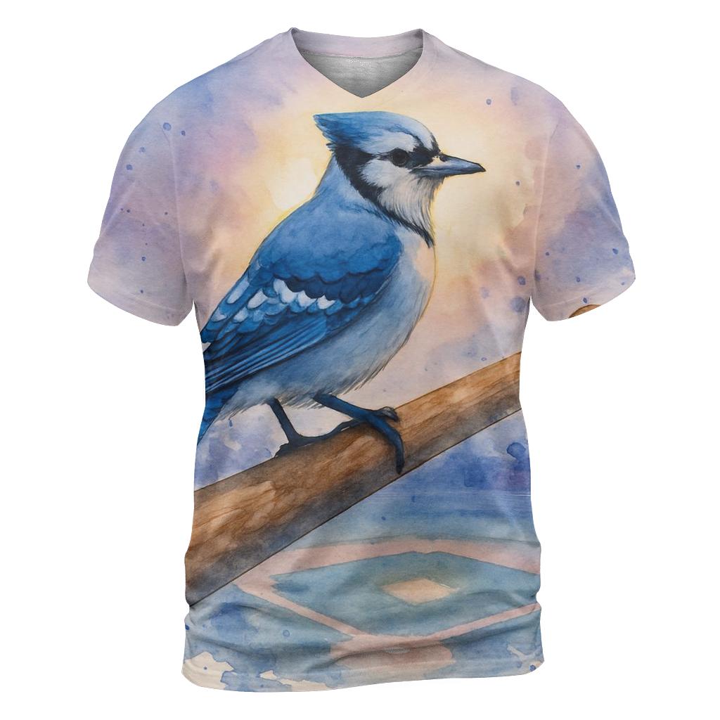 Twilight Nest Diamond With Blue Jays Energy vibrant all-over design tees