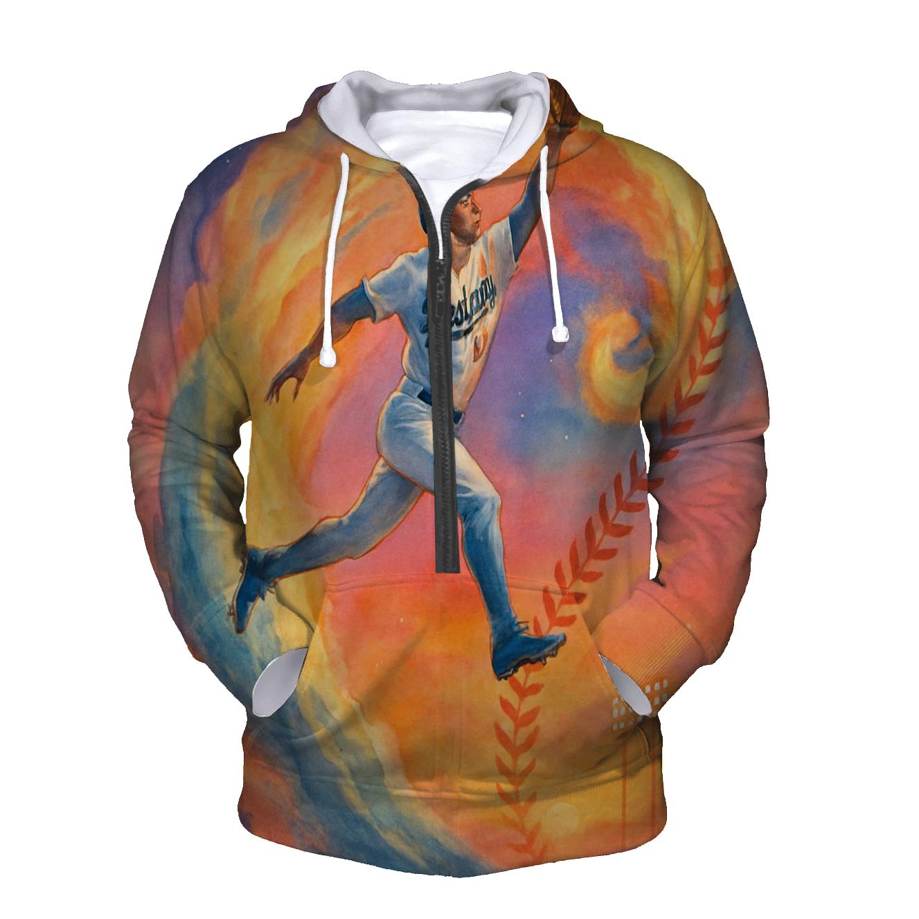 Sunset Surfing Outfielder custom hoodies