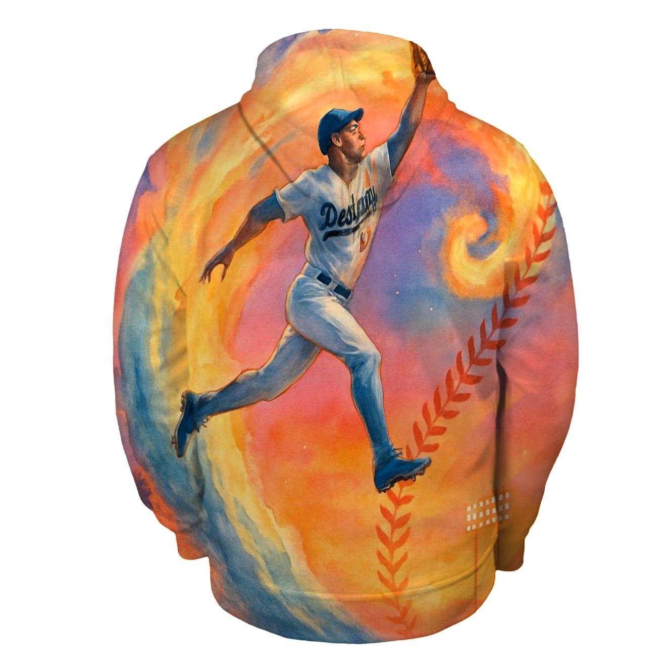 Sunset Surfing Outfielder custom hoodies