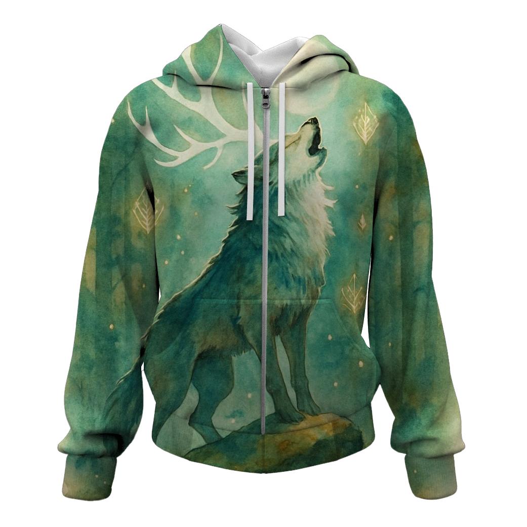 Forest Spirit Howl premium hoodies