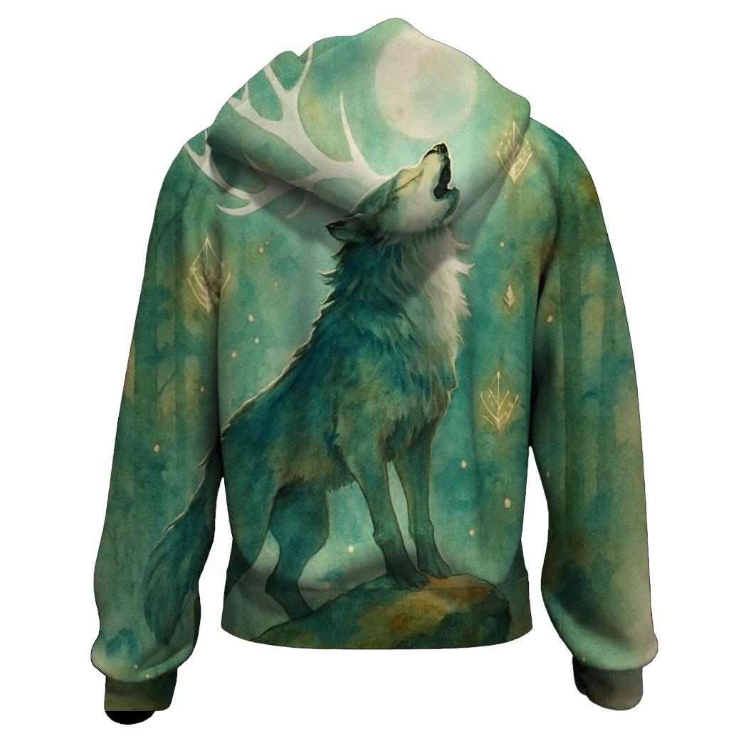 Forest Spirit Howl premium hoodies