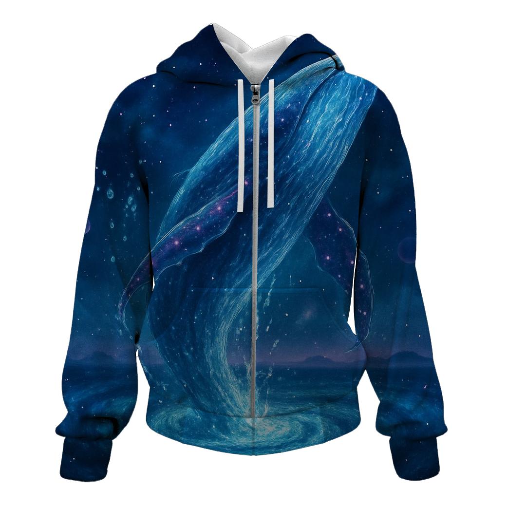 Celestial Whale Of The Spiral Tides premium hoodies