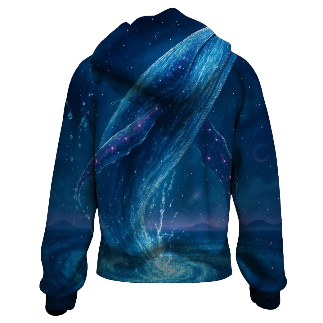 Celestial Whale Of The Spiral Tides premium hoodies