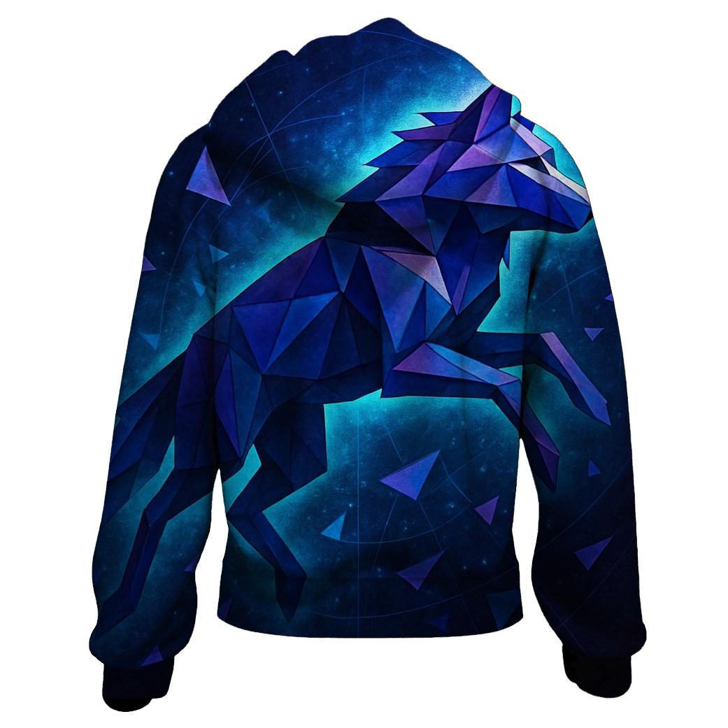 Astral Origami Wolf premium hoodies