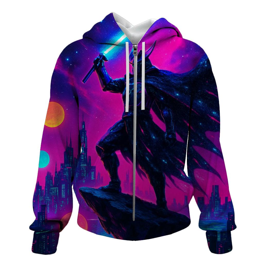 Astral Samurai Over Neon Worlds hoodies fashion