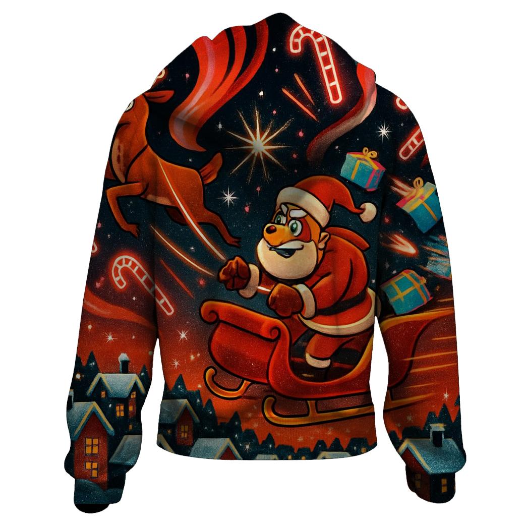 Galactic Reindeer Sleigh Parade heavyweight hoodies