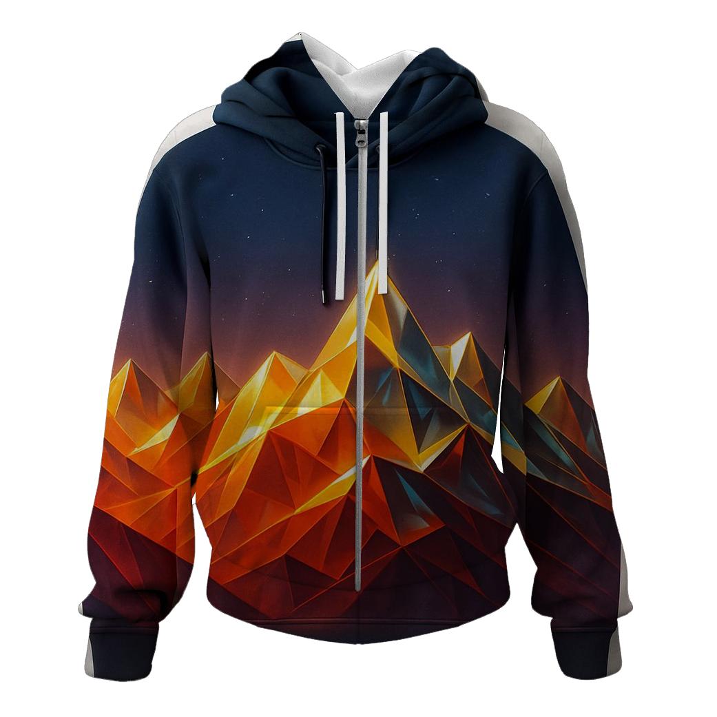 Prismatic Horizon Drift printed hoodies