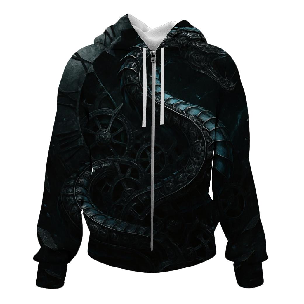 Serpent Of The Clockwork Abyss pullover hoodies