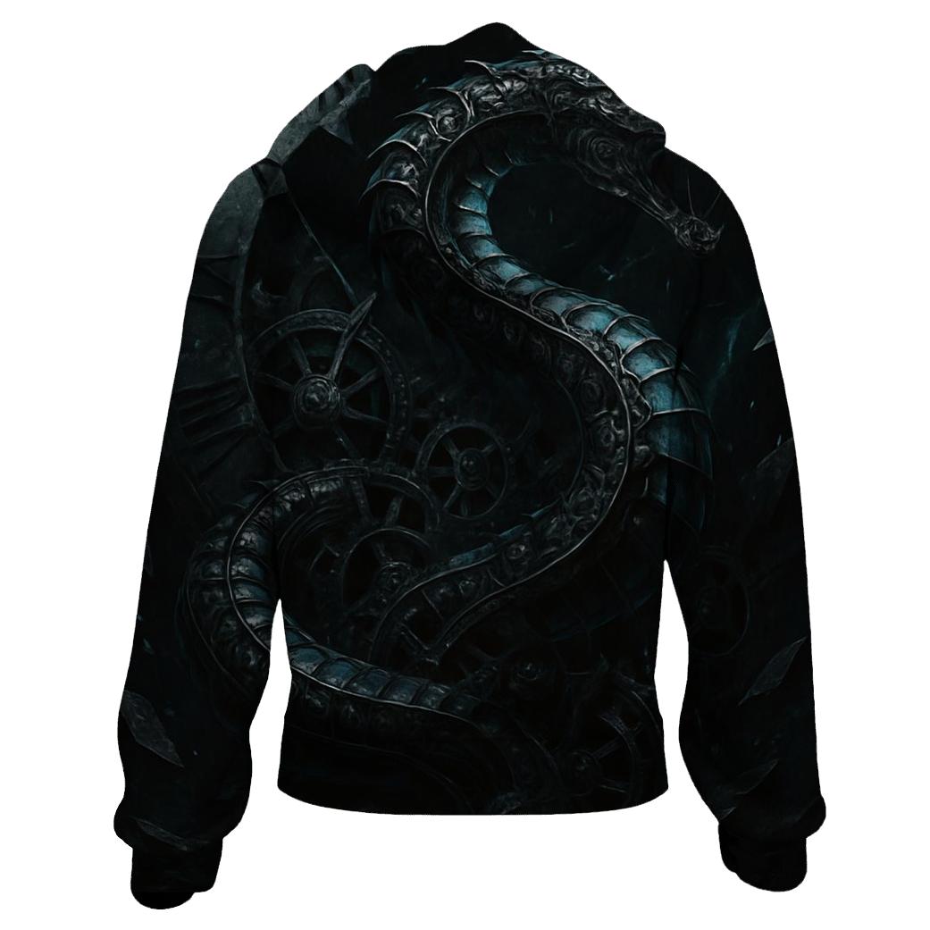 Serpent Of The Clockwork Abyss pullover hoodies
