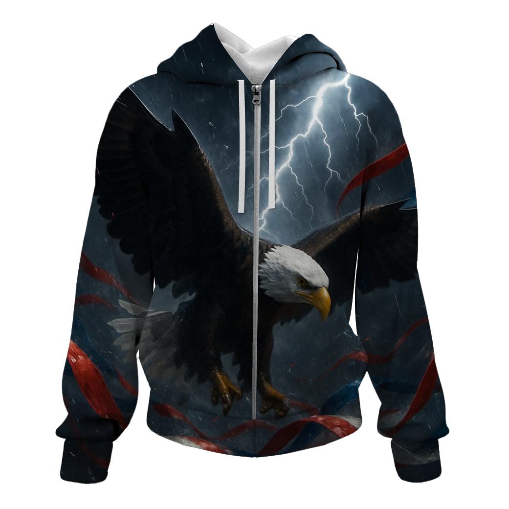 Eagle Storm Across The Stripes pullover hoodies