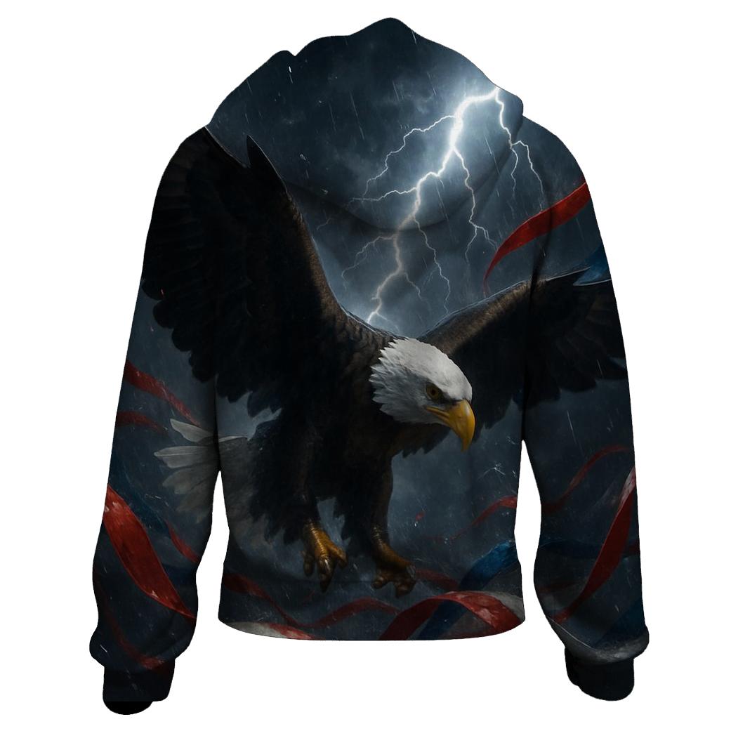 Eagle Storm Across The Stripes pullover hoodies