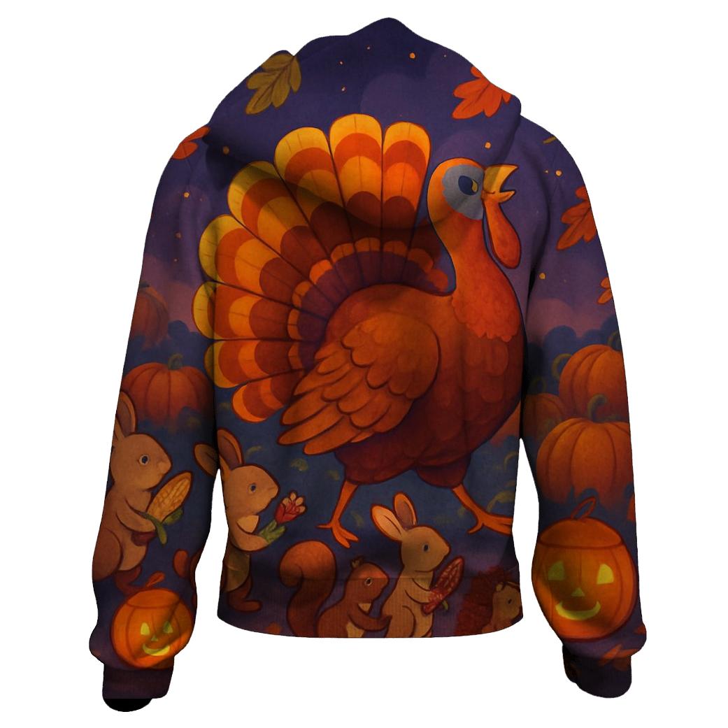 Turkey Parade In The Pumpkin Patch hoodie styles