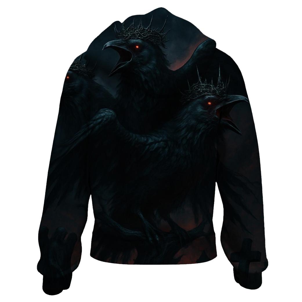Choir Of The Thorn Crowned Ravens graphic hoodies