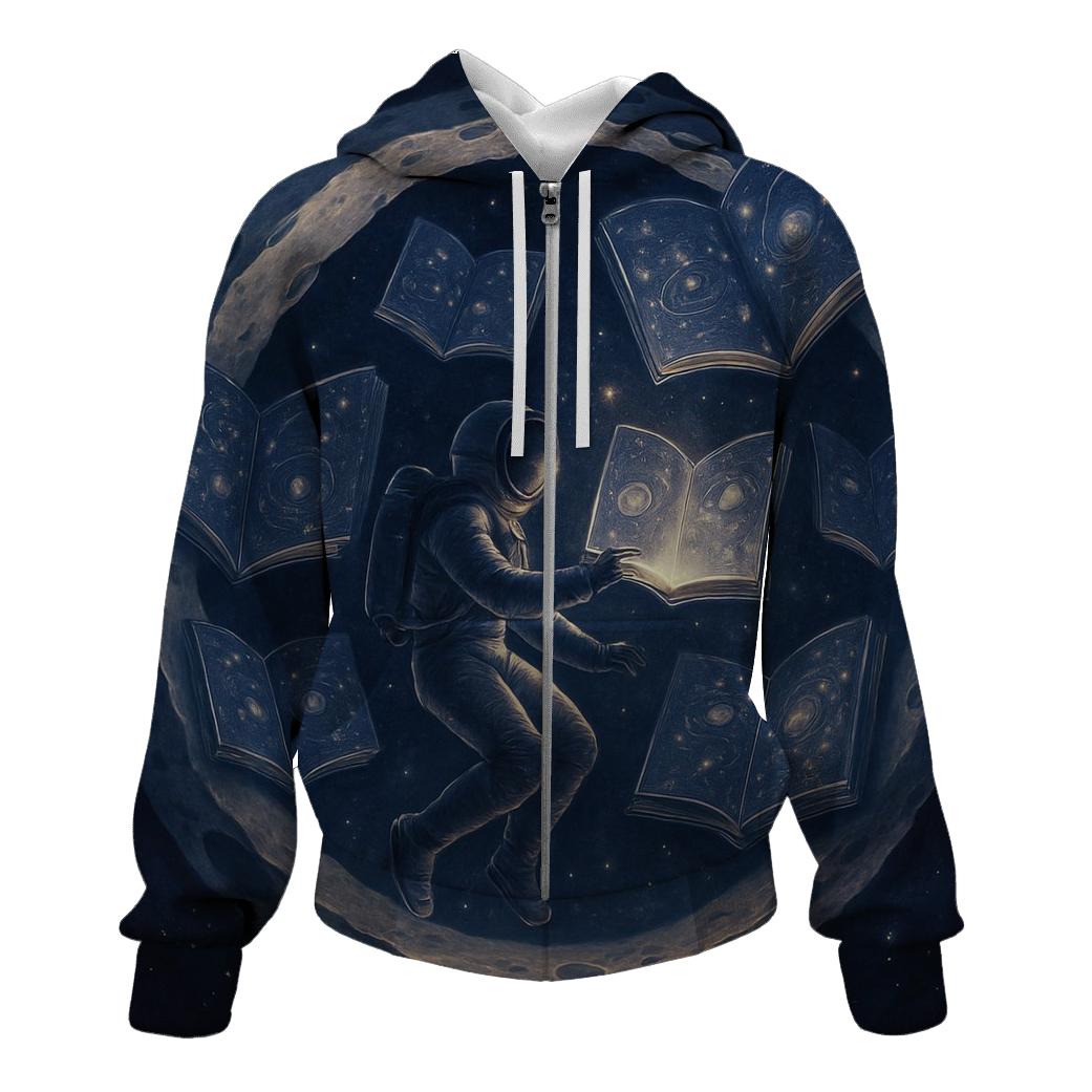 Lunar Library Of Floating Tomes lightweight hoodies