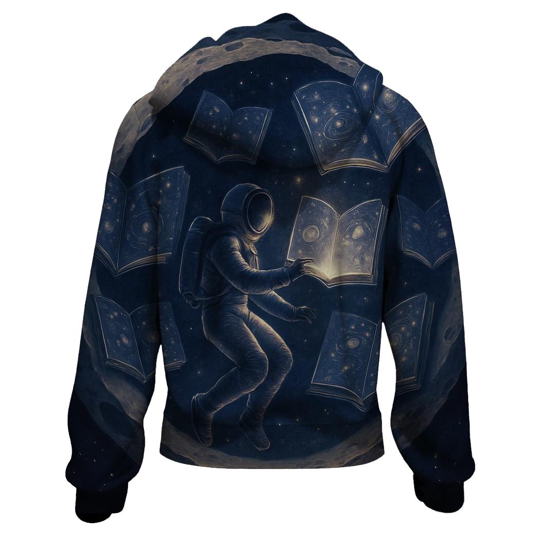 Lunar Library Of Floating Tomes lightweight hoodies