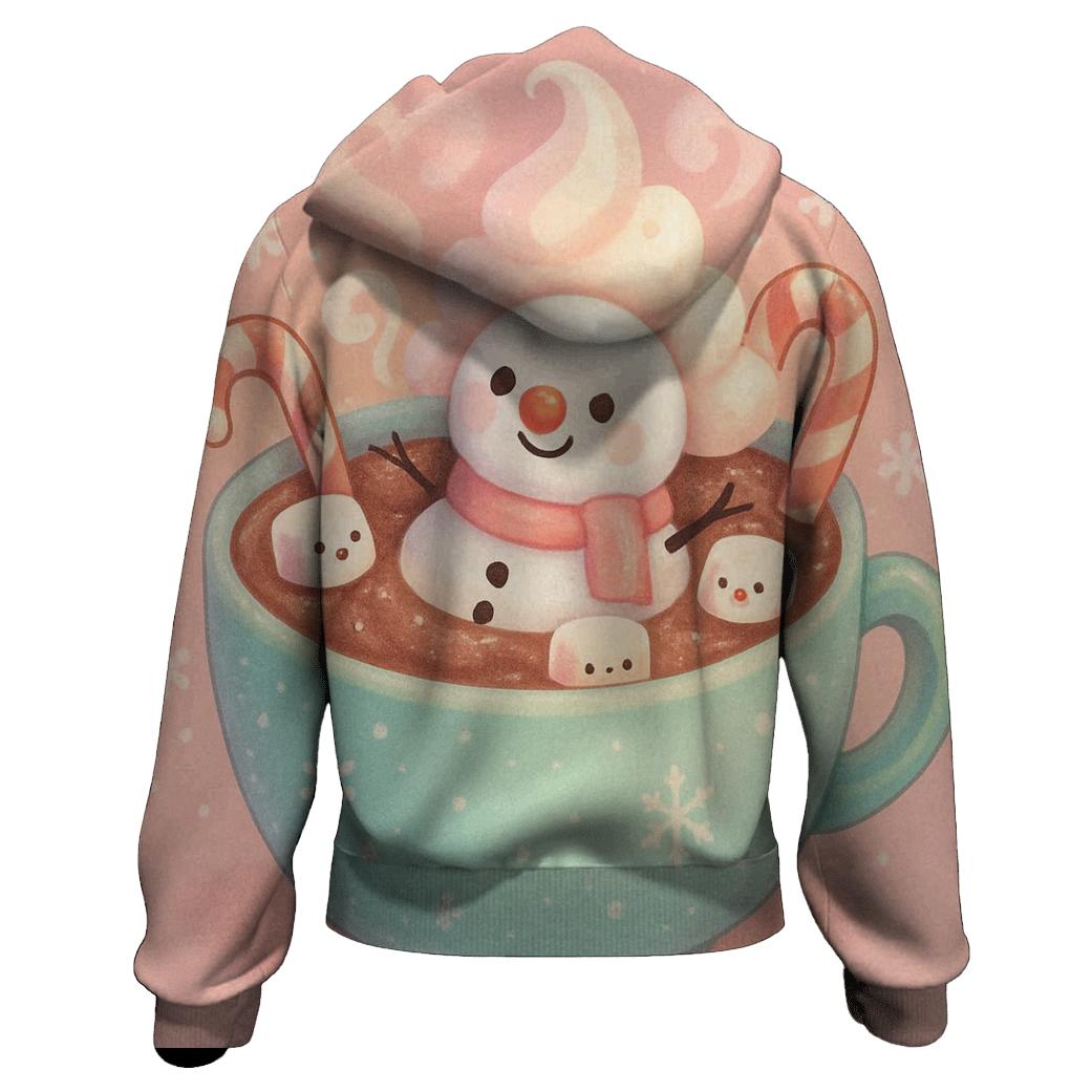 Snowman Hot Cocoa Spa Day hoodie designs